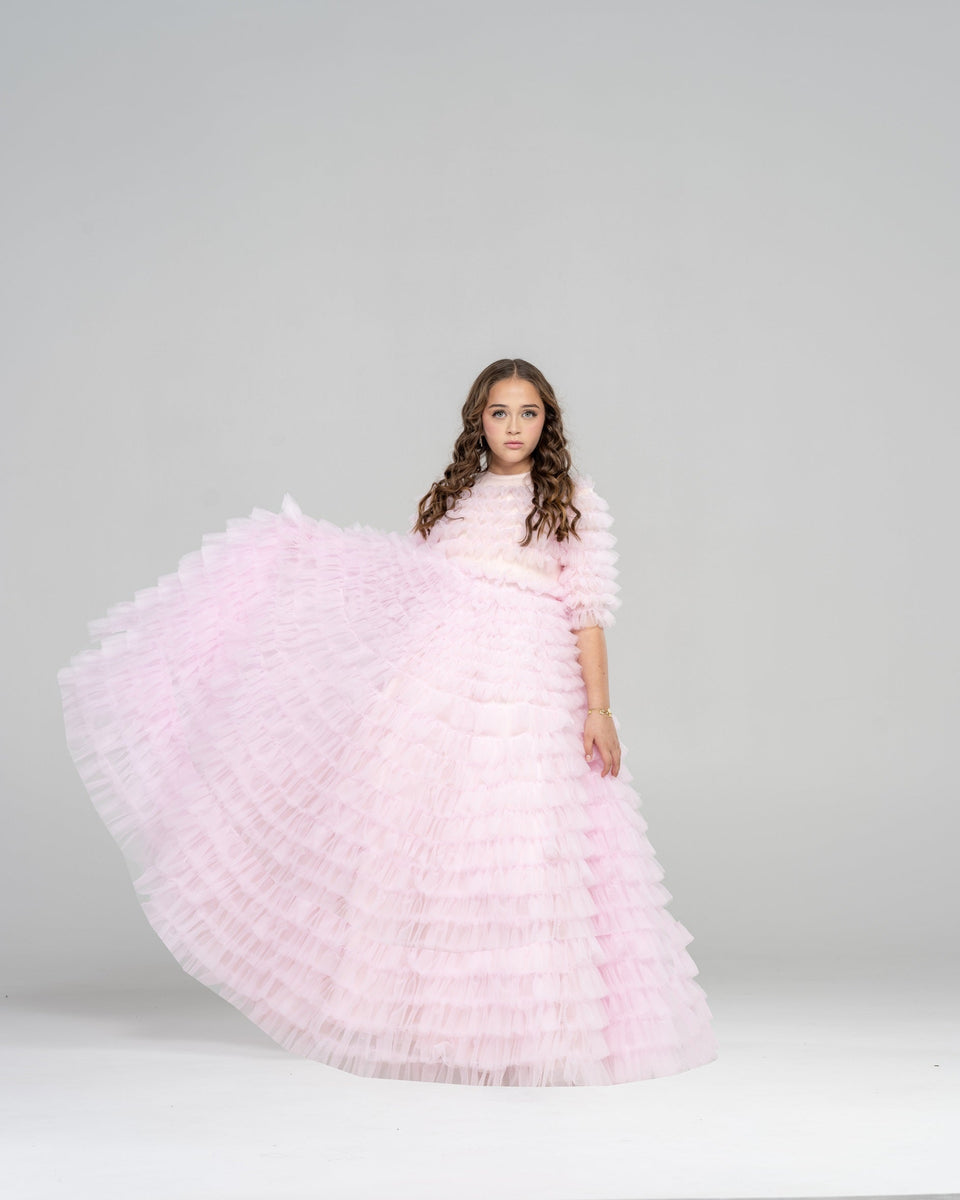 girls gold dress Holly gold girl dress MyBabyByMerry