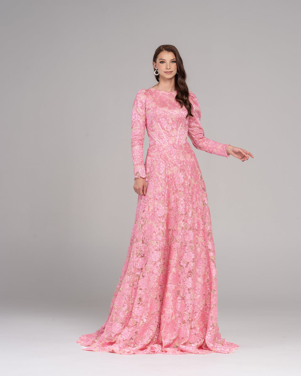 Corded Lace 8 / Pink / 2 Week Rental