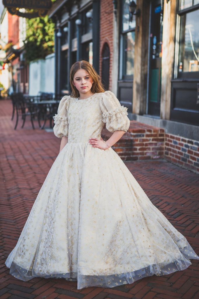 Starry Sky Girls Ball Gown