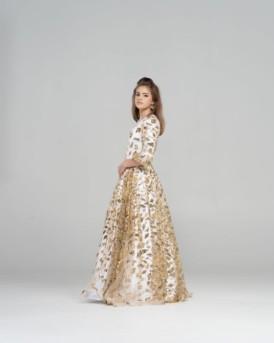 Gold Geo Gown