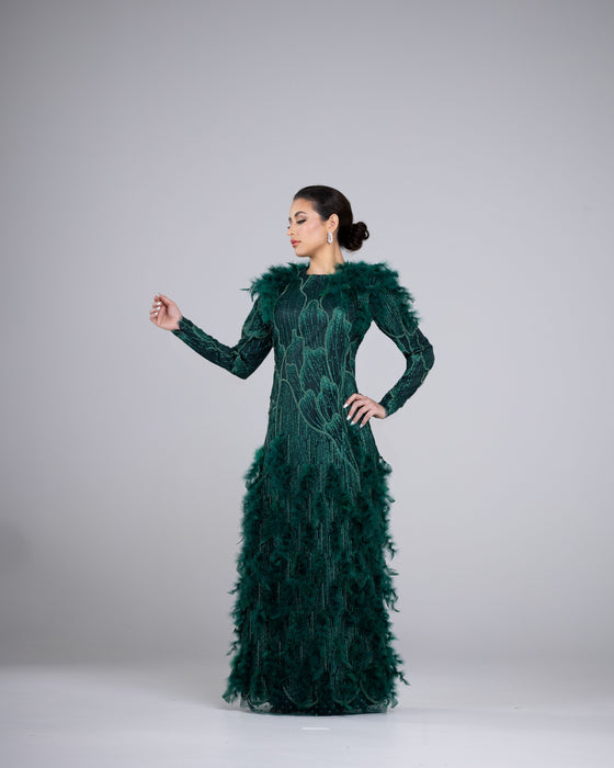 Lustrous Jade Gown