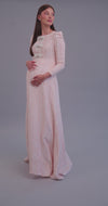 Blushing Bows Maternity Gown