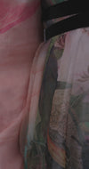 Watercolor Silk Chiffon Gown