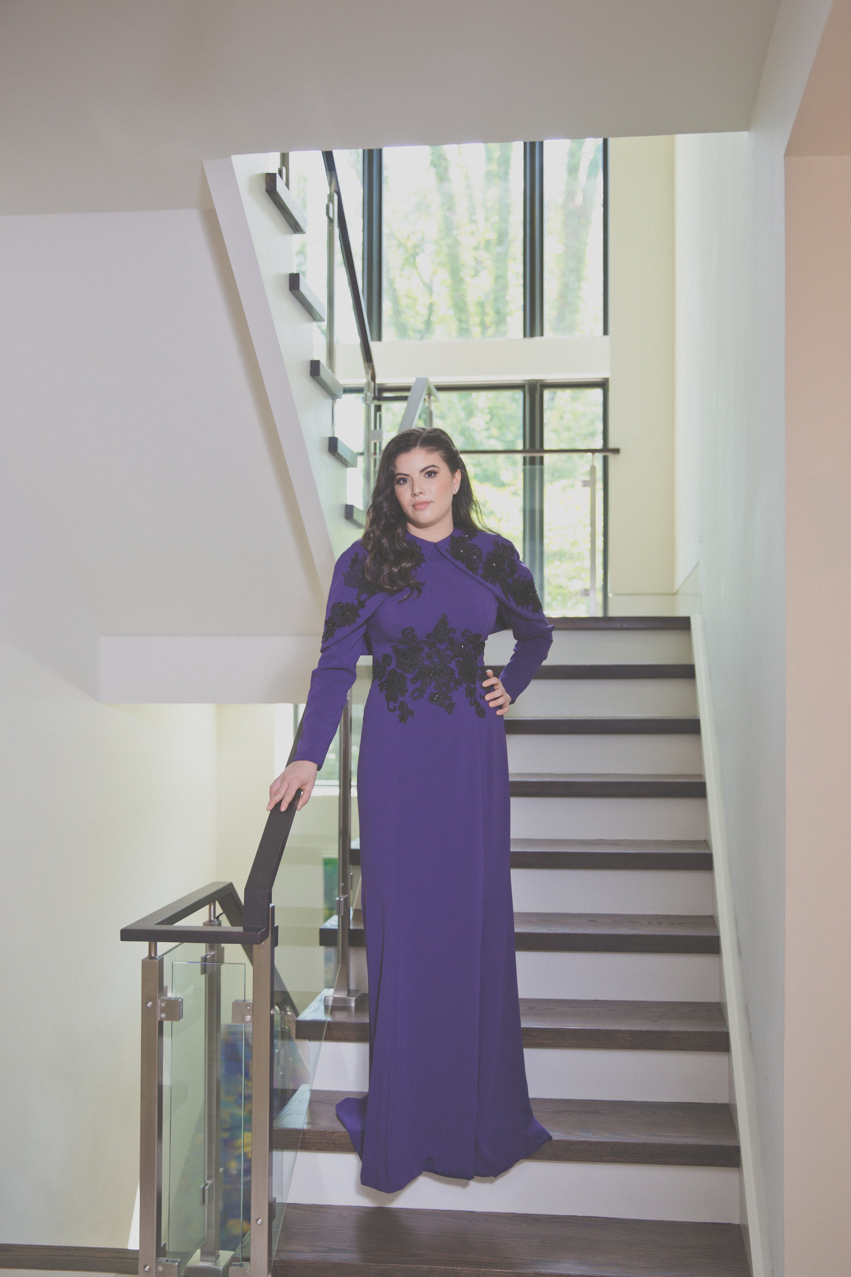 Eggplant Cape Gown – Liylah Eggplant Cape Gown – Liylah
