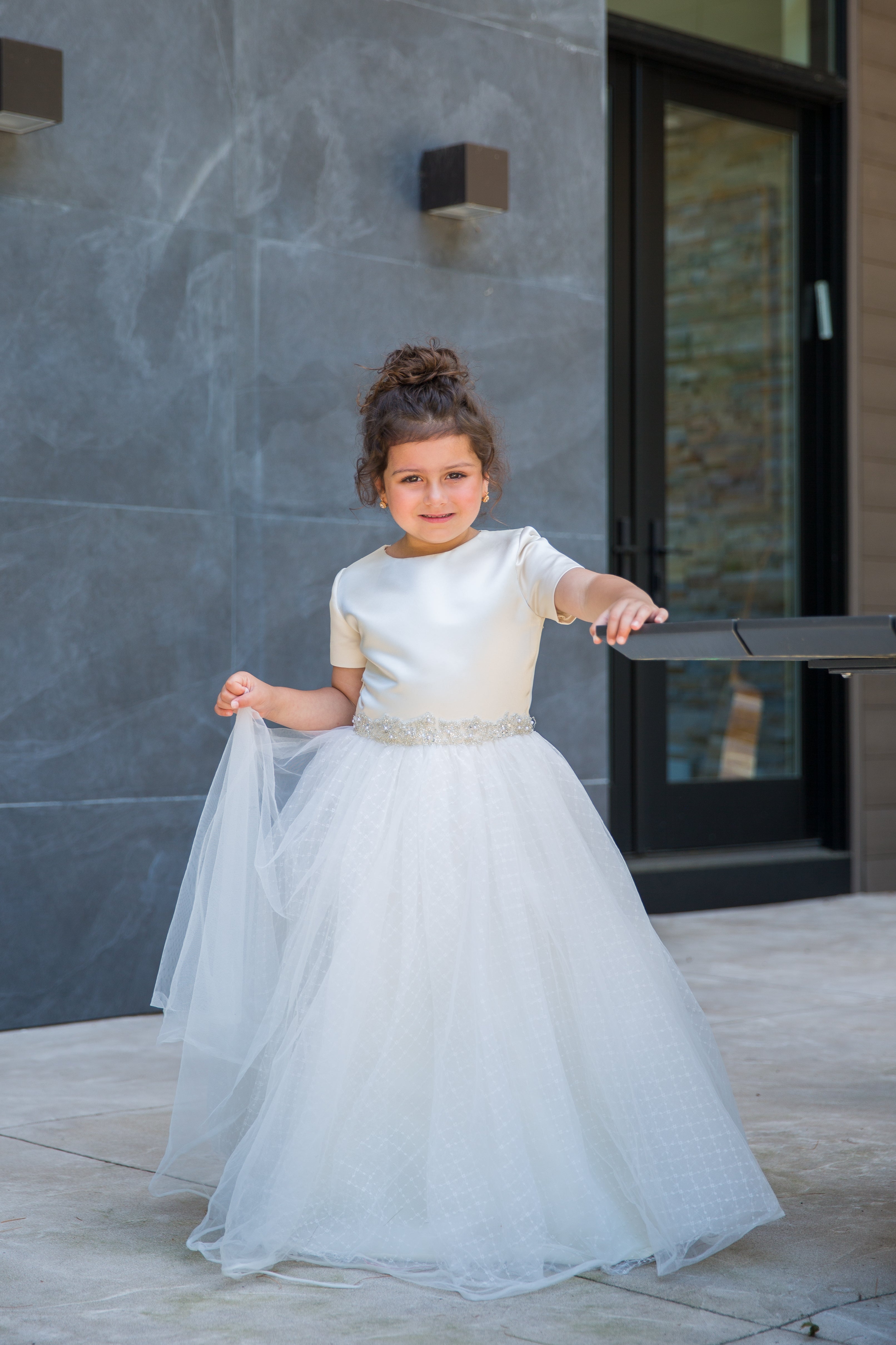 Ivory Jeweled Girls Gown Girls 10 Ivory Jeweled Girls Gown Girls 10