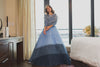 Ombré Feather Ball Gown