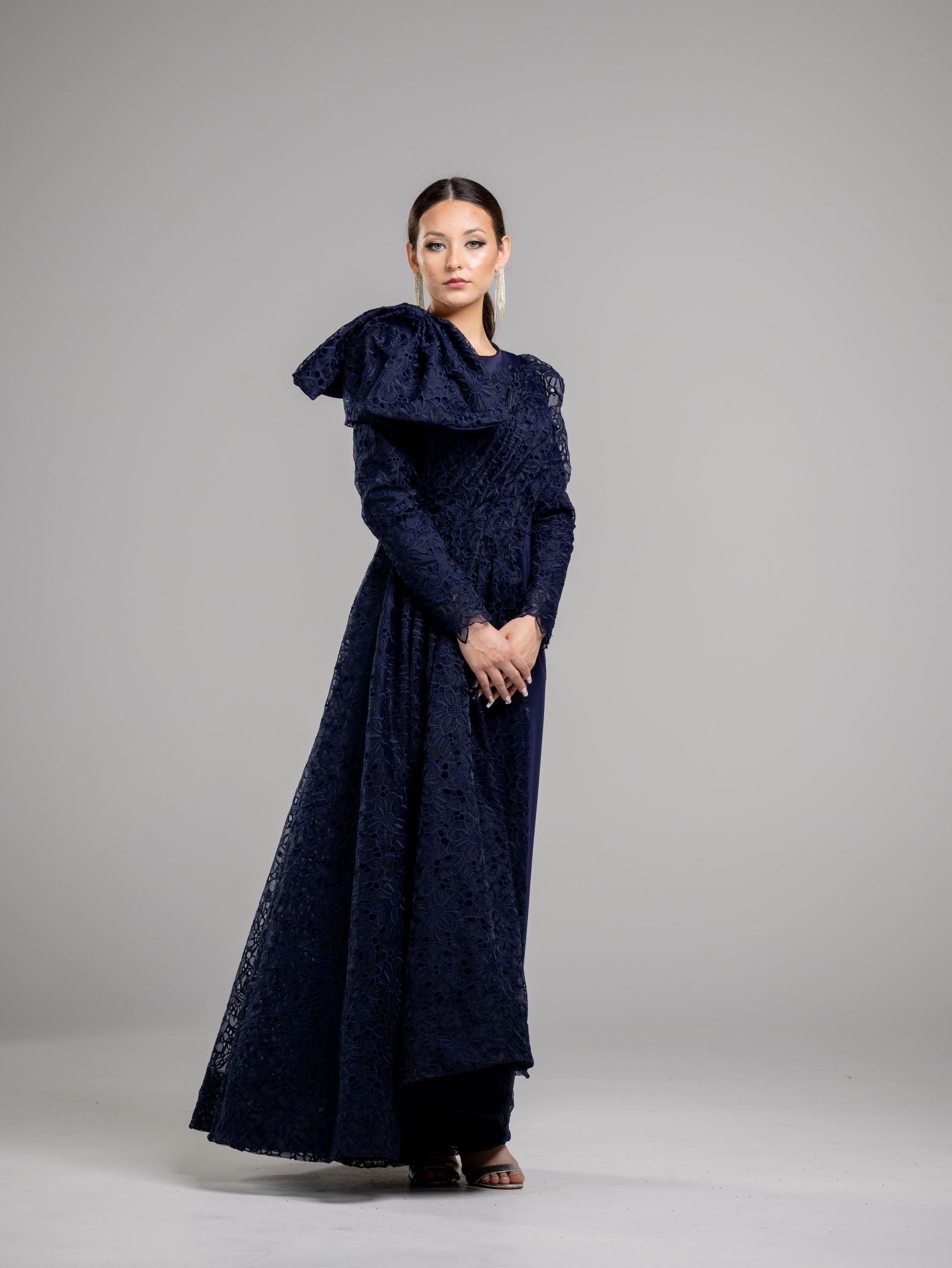 Navy Reinvented Gown | Liylah | Modest Gown Rental 6 / Navy / 12 Day Rental Navy Reinvented Gown | Liylah | Modest Gown Rental 6 / Navy / 12 Day Rental