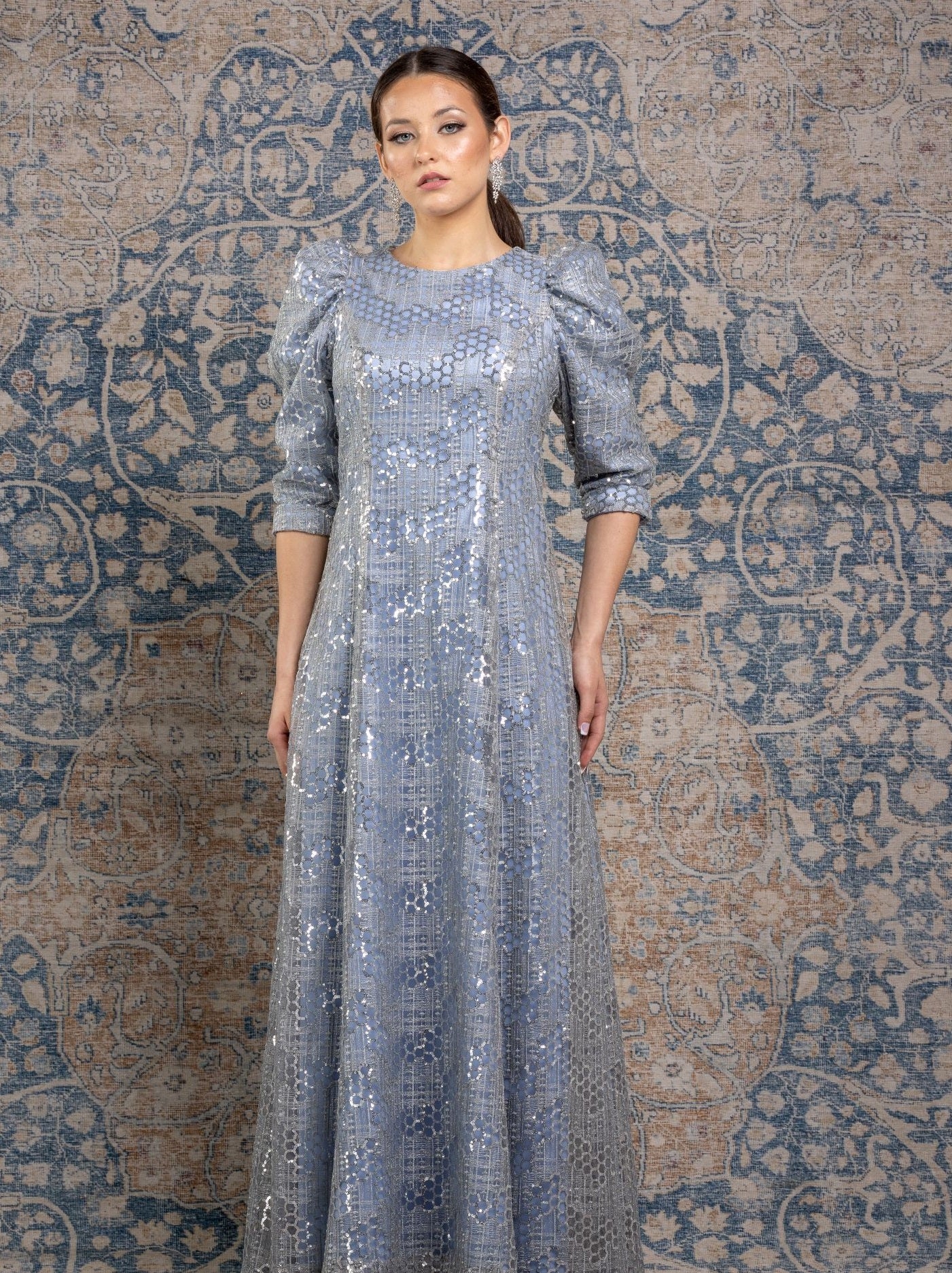 Splendor Sky Puff Gown | Liylah | Modest Gown Rental Splendor Sky Puff Gown | Liylah | Modest Gown Rental