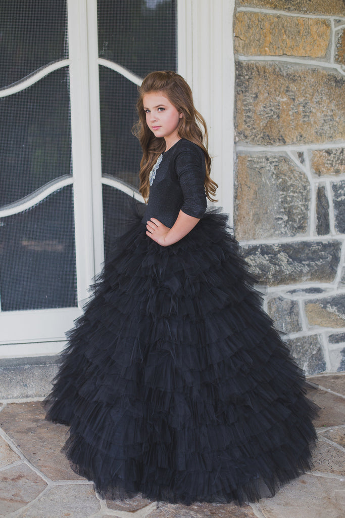 Tulle Tiered Girls Ball Gown Girls 12 / 12 Day Rental
