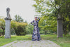 black floral sequin gown dress rental 
