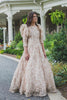 champagne modest ball gown 
