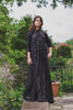 black sequin modest evening gown rental 