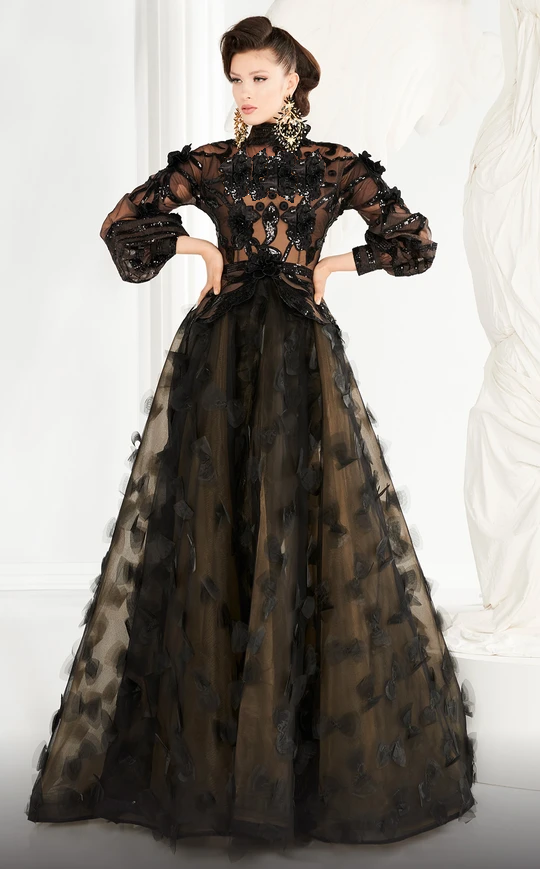Lavish Black Ball Gown | Liylah | Modest Gown Rental 6 / Black Lavish Black Ball Gown | Liylah | Modest Gown Rental 6 / Black