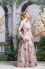 Pink Screened Flower Gown