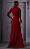 Structured Wine Gown