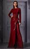 Structured Wine Gown